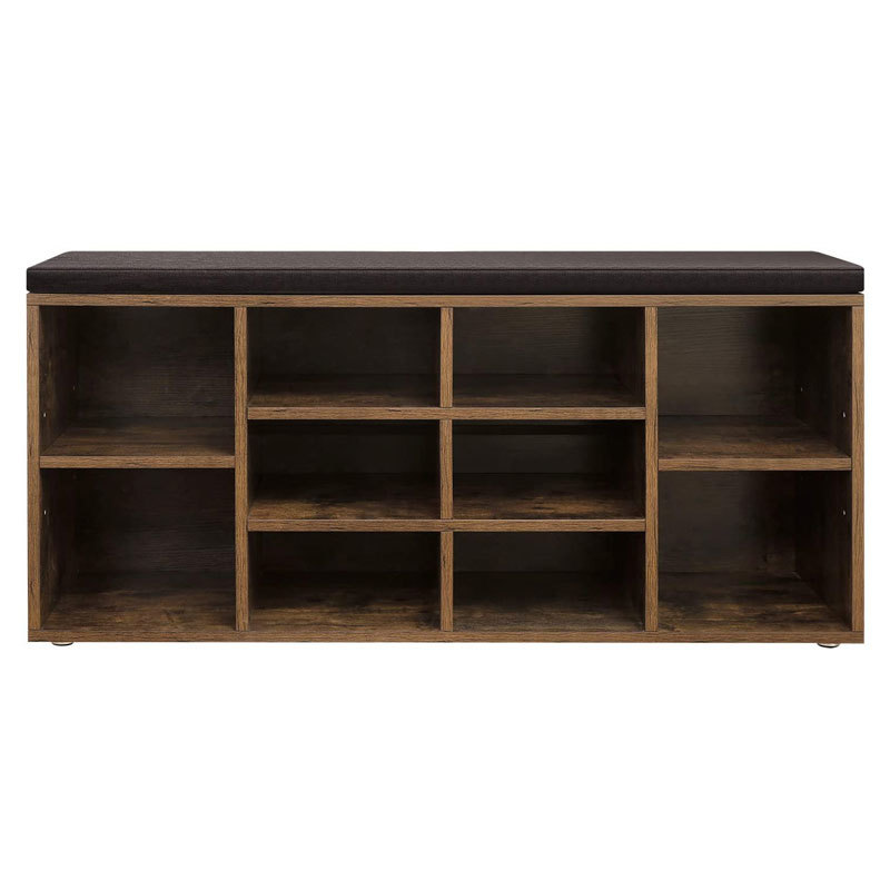 100 Pairs Entrance Online Wooden Bench With Shoe Stand Display Rack Storage Cabinet Furniture For Shops