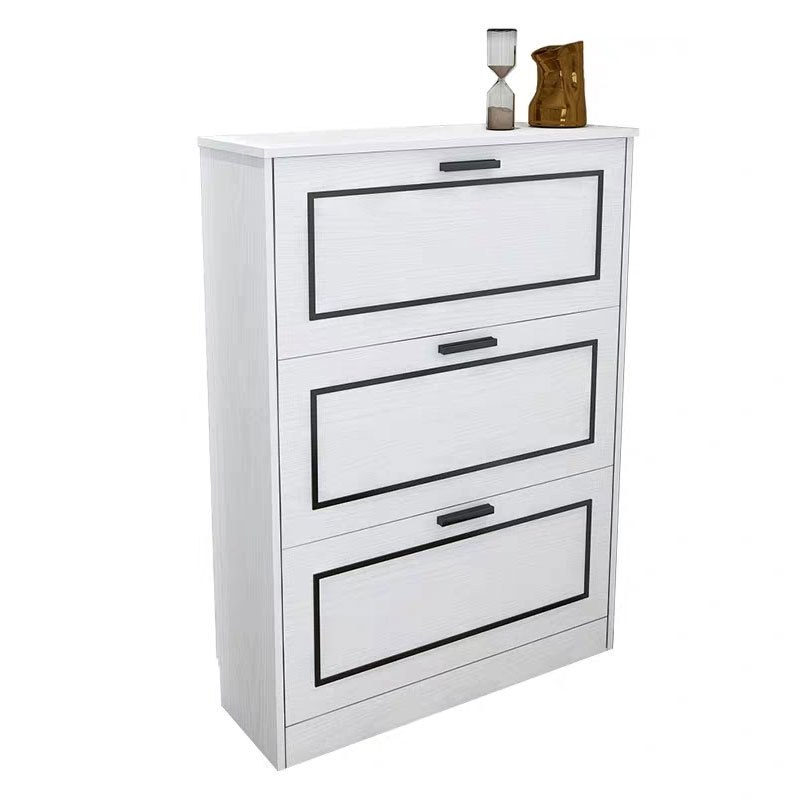 Unique Panel Small 5 Tier Double Rangement Zig Zag Shoes Rack Box White Cabinet Storage Designs Hold 30 Pairs