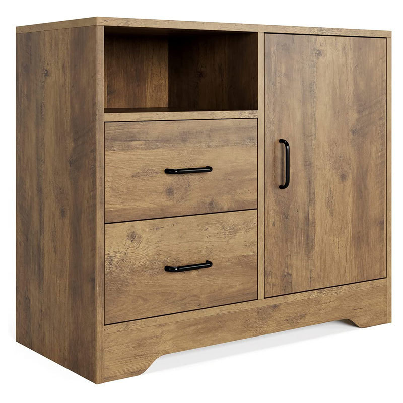 Storage cabinet 2 drawer 1 door living room furniture antique home collection furniture