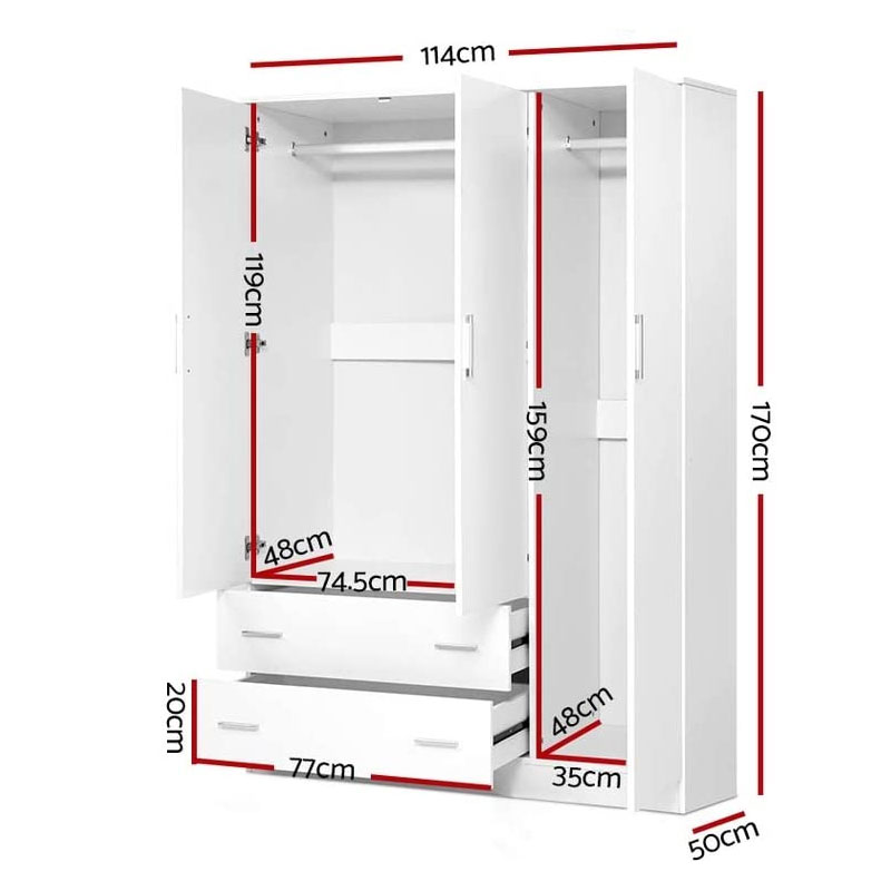 best wardrobe 120cm wide suppliers for house-1