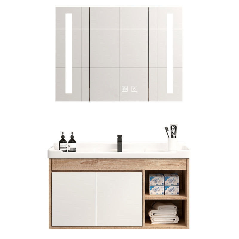 Cheap Luxury Villa Bule Scandinavian European Style Storage Corner Floor Cabinet Basin In Bathroom Vanity For Couple