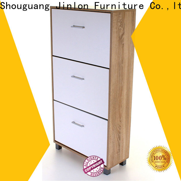 high-quality organizedlife wood shoe cabinet storage cabinet shoe rack with drawer full mirror for business for home