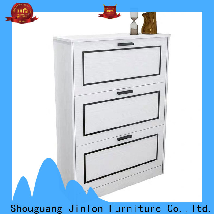 Jinlon Furniture glass shoe rack supply for house