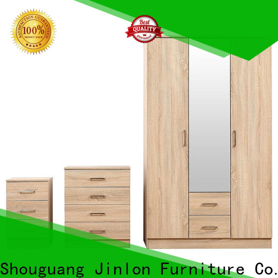 Jinlon Furniture lacquered glass wardrobe supply for home